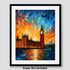 Bestbuddy Pet 11X14 Unframed Starry Night Van Gogh Inspired House of Parliament Elizabeth Tower Big Ben London United Kingdom Landmark Europe Trav...