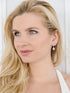 Mariell Vintage CZ and Ivory Pearl Drop Clip On Wedding Earrings for Brides - Genuine Platinum Plated...