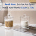 Swab Holder Canisters with Lid, Bathroom Qtip Dispenser Apothecary Jars, Clear Plastic Cotton Ball Pad Container for Cotton Swabs, Q-Tips, Make Up...