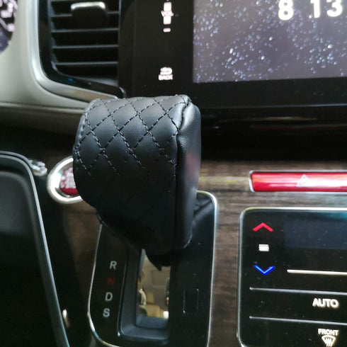 Faux Leather Gear Boot Shift Knob Cover, Universal Black...