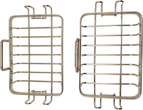 White Silver Soap Dish for Shower 2 Pack, Suction Cup Square Shower Soap Holder - 304 Stainless Steel Black Soap Saver - Comfortable Essential for...