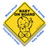 2023 Design- Baby on Board Sticker Sign (3 Pack), Baby Board, Baby car Sticker, Baby car Decal, US Department of Transportation Recommend Color & ...