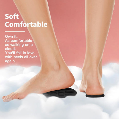 Heel Cushions for Heel Pain Relief, Heel Cups, Heel Pads for Shoes, Heel Inserts for Women, High Heel Comfort Pads, Plantar Fasciitis Heel Inserts...