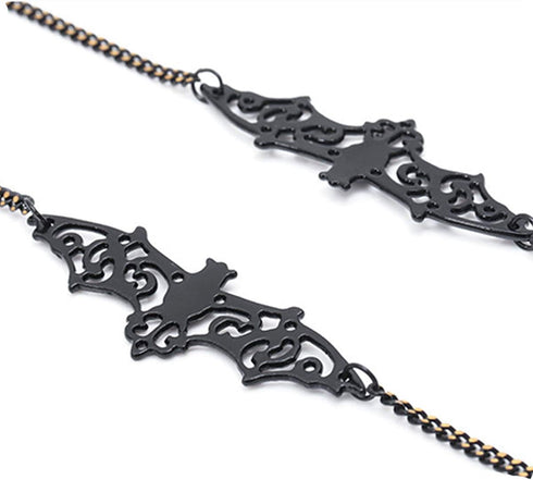 Women Men Glasses Sunglasses Chain Black Bat Eyeglass Strap Holder Eyewear Reading Glasses Retainer...