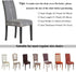 HZDHCLH Chair Covers for Dining Room Set of 4,Stretch Spandex Grey Parsons Chair Slipcover 4 Pack,Removable Washable Dining Chair Cover,Anti-dust ...