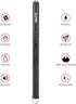 Candle lighter, HOVUX Upgraded USB Electric Lighter Arc Plasma Lighter Rechargeable with LED Battery Display, Safety Switch Windproof Hook Long Li...