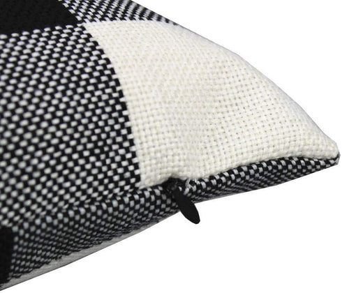 VAKADO 20x20 Farmhouse Black White Buffalo Plaids Decorative Throw Pillow Covers Retro Rustic Boho Check Cushion Cases Home Decor for Porch Couch ...