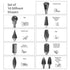 Carving Bits, Tungsten Carbide Burr Set, Double Cut Engraving Bits with 1/8 inch Shank, Rotary Tool Accessories for Woodworking, Drilling Metal, a...