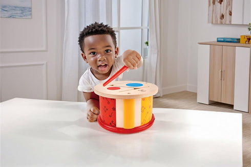 Hape Double-Sided Drum| Wooden Double-Side Musical Drum Instrument for Toddlers...