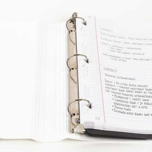 Five Star 3 Ring Binder, 1-1/2 Inch Binder with D Rings, Customizable Clear View Cover + Study App, Poly, White (261460A-ECM)...