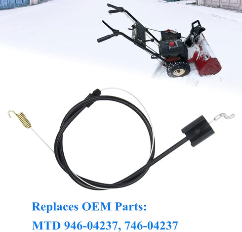 946-04237 Auger Clutch Cable for MTD Craftsman Troy-Bilt Yard Man Yard Machines Husky Snowblower 746-04237 Clutch Cable...