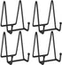 Plate Stands for Display, 4 Pcs 4-1/4 Inch Plate Holder Display Stand, Metal Iron Picture Frame Holders Stand for Book Photo Small Easels Plaque D...