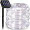 Solar Rope Lights, 66 Feet 200 LED 8 Modes Solar Rope String Lights Outdoor Fairy Lights Waterproof Tube Lights with Solar Panel for Outdoor Indoo...