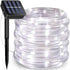 Solar Rope Lights, 66 Feet 200 LED 8 Modes Solar Rope String Lights Outdoor Fairy Lights Waterproof Tube Lights with Solar Panel for Outdoor Indoo...