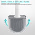 Toilet Brush and Holder Set, Toilet Brush with Silicone Bristles & Wall Mounted Holder, Toilet Brush Set with Quick Drying (White)...