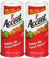 Ac'cent Flavor Enhancer 00054 All Natural 4.5 Oz. Wakes Up Food Flavor Canister (Pack of 2); Ideal for Meats, Poultry, Vegetables, Soups and Salad...