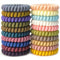 Spiral Hair Ties 20 Pieces No Crease Coil Hair Ties No Damage Phone Cord Hair Ties Elastics Hair Coils Traceless Plastic Hair Bands Spiral Bracele...