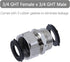 Garden Hose Swivel Adapter, 3/4" GHT Solid Brass Hose Connectors Adapters,3/4 GHT Female x 3/4 GHT Male Hose Adapter...