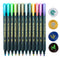 Wax Seal Pen, Tomgenrine 12PCS Color Pen for All Wax Sealing Beads or Wax Sealing Sticks,for Letter Greeting Cards Making Wedding and Party Invita...