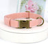 Didog Soft Leather Dog Collar, Durable Heavy Duty Dog Collars with Quick Release Metal Buckle, Adjustable Pink Dog Collar Leather for Large Medium...