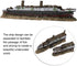 Aquarium Shipwreck Decoration, Resin Titanic Lost Wrecked Boat Ship Fish Tank Ornament Aquarium Sunken Ship Accessories...
