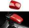 crosselec Carbon Fiber Gear Shift Knob Cover Sticker Head Trim for dodge Charger 2015+ (Red)...