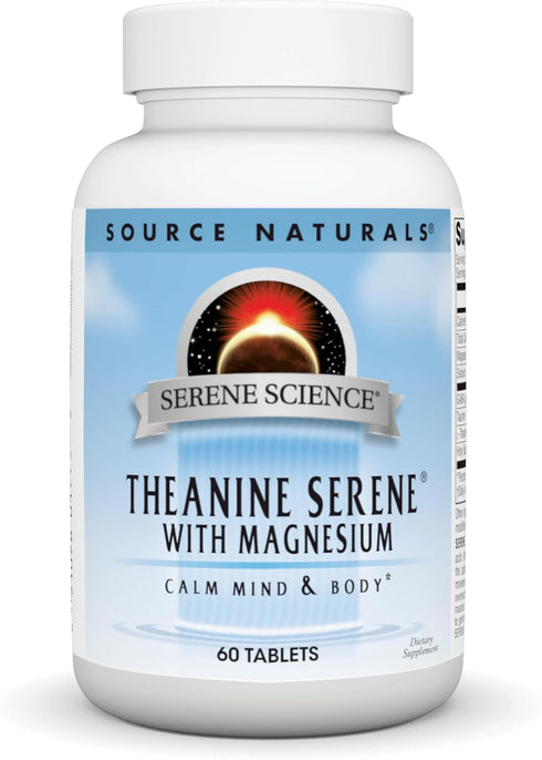 Source Naturals Serene Science L-Theanine with Magnesium and GABA - 60 Tablets...