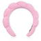 BLAAROOM Spa Headband for Women Soft Puffy Sponge Terry Towel Cloth Head Band for Washing Face Bubble Skincare Makeup Headband Hair Accessory(Pink...