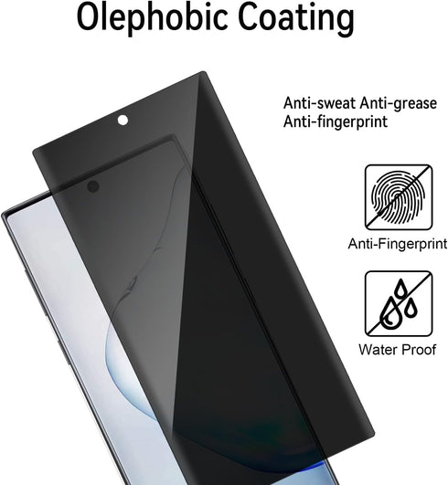 [2 Pack Privacy Screen Protector for Samsung Galaxy Note10 plus 5G,Anti-Spy Tempered Glass 9H Hardness Film for Note 10 Plus, Anti-Scratch Case Fr...