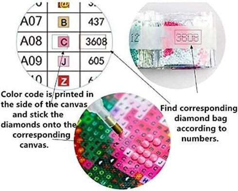 Adult Digital Painting DIY 5D Diamond Painting by Number Kits Lovely Dog Round Full Drill Embroidery Cross Stitch Arts Craft Canvas Supply for Hom...
