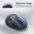 TECKNET Wireless Mouse (2.4G & BT5.0/3.0) Silent Mouse 4800 DPI Computer Mouse 6 Buttons Bluetooth Mouse, USB A Mouse Wide Compatibility - Grey...