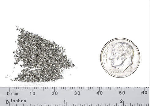 uGems 1mm x 1mm x 25mm 750 Silver Solder Chips for Jewelry Making - Pre-Cut USA-Made Extra Easy Pallions, Lead-Free & Cadmium-Free, 56% Silver, 11...