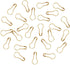 100Pcs 21mm/0.8 Inch Small Metal Gourd Safety Pins Bulb Pin for Knitting Stitch Markers, Sewing Clothing DIY Craft Making (Gold)...