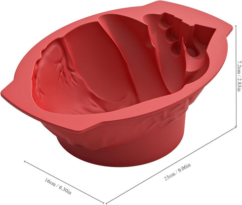 2024 New Extra Large Heart Silicone Mold - 3D Realistic Heart Halloween Silicone Molds with Support Base for Cakes, Breakable Chocolate, Jelly, Pu...