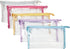 10 Pack Clear Cosmetic Bags with Zipper for Makeup, Travel Size Toiletries (5 Colors, 9.6 x 2 x 5.5 In)...