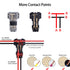 2 Pin T Connector for 22/20/18 AWG Wiring,Max DC/AC 300V 10A,IDC Self Stripping,T Tap Wire Splicer to Connect Branches to Main Wire,Car,LED Lighti...