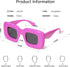 VANLINKER Cute Square Inflated Sunglasses for Women Men Trendy Chunky Glasses Retro Thick Frame Funny Mask Shades VL9733...