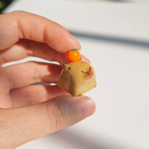 Cartoon Capybara Keycap,Custom 3D Handmade Clay Artisan ESC Keycap,Cute Keycaps Personalized Replacement Key Caps for Cherry MX Mechanical Gaming ...