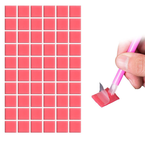 60 Pieces Painting Glue Clay Wax for DIY Diamonds Art Painting (Red)...
