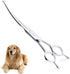 Curved Dog Grooming Scissors, Professional 7.5 inch Heavy Duty Dog shears for Grooming with Safety Round Tips, Japanese Stainless Steel Pet Groomi...