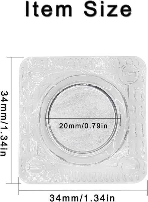 Betoplin 10 Pairs Magnetic Snaps, PVC Hidden Sew on Snaps Fastener Magnetic Closures for Purses Clothing Handbag...