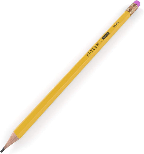 ARTEZA HB Pencils #2, Pack of 48, Wood-Cased Graphite Pencils in Bulk, Pre-Sharpened, with Latex-Free Erasers, Office & Back to School Supplies fo...