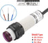 Baomain Photoelectric Sensor E3F-R4P2 Retroreflective Optical Sensor Switch DC 10-30V PNP NC Sensing Distance 4m with Reflector Panel...