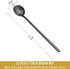 12 Pcs Teaspoons Set, 6.7 Inch Black Tea Spoons Long Handle, Stirring Spoons, Black Small Teaspoons, Food Grade Stainless Steel Black Spoons, Long...