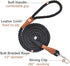 6 FT Rope Dog Leash, Soft Strong Braided Leash with Leather Tailor Connection Pet Leash for Small Medium Large Dogs...