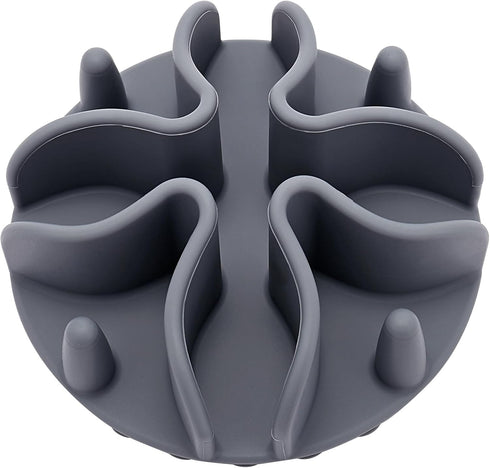Slow Feeder Dog Bowl Insert,Doweiss Silicone Slow Feeder for Dog Cat Puppy Pet with Stong Suction Cups for Dog Bowls Slow Eating Bowls (Medium, Gr...