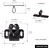 4 PCS Cabinet Latch Double Roller Catch Hardware for Cupboard Closet Kitchen Cabinet Door Latches and Catches, Black Nickel...