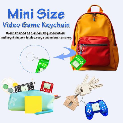 15Pcs Video Game Party Favors for Kids, Arcade Video Game Keychain Video Game Party Supplies Party Favors Classroom Prizes Birthday Gifts Fidget T...