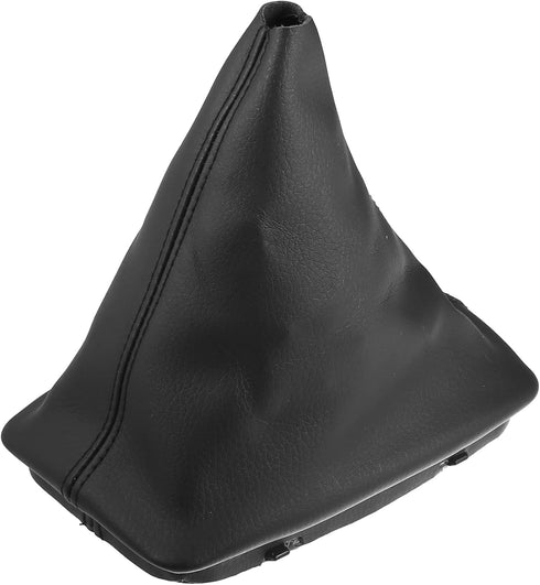 X AUTOHAUX Car Shift Boot Cover Gear Shift Knob Handbrake Gaiter Boot PU Leather for Mercedes-Benz C-class W204 2008-2013...