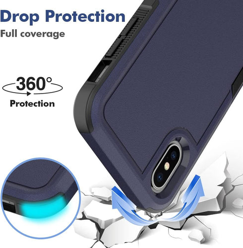 iPhone Xs Max Case 6.5 inch, Shockproof, Strong and Durable Phone Protective Case, Blue...